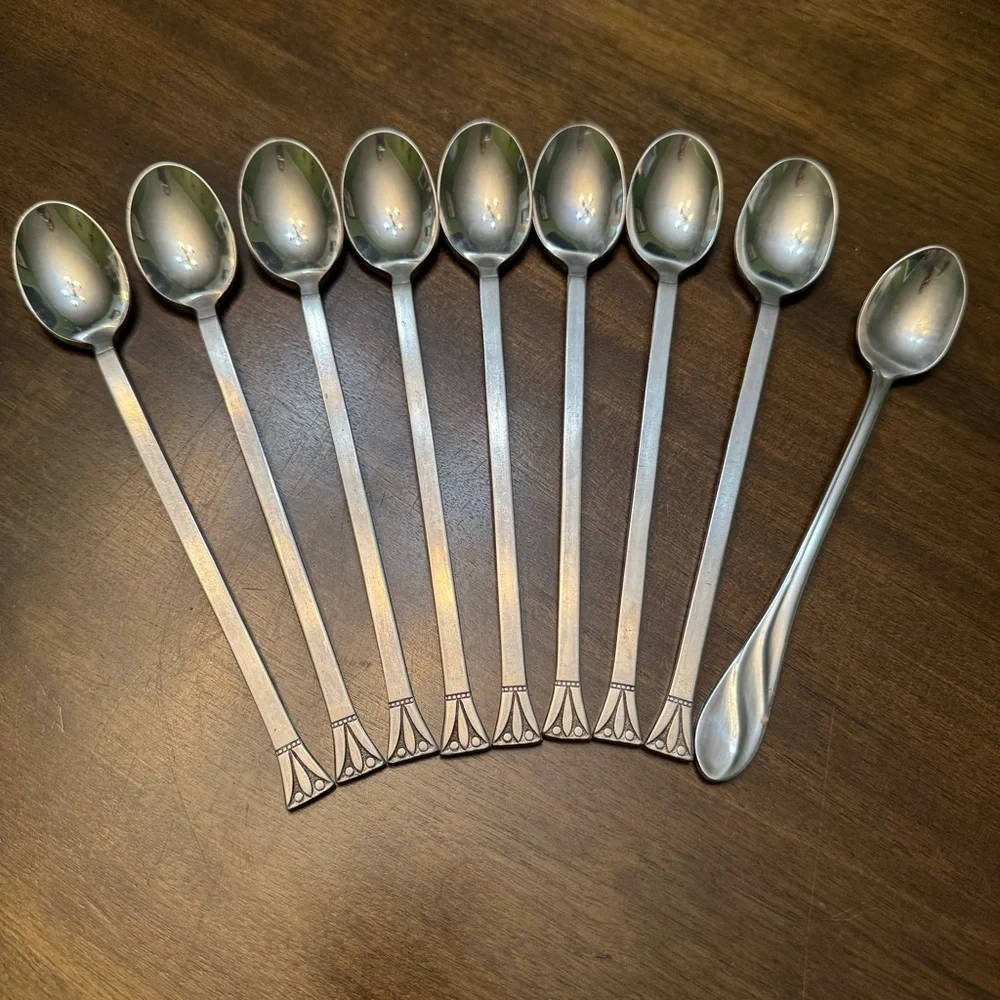 9‎ Elegant Silver Teaspoon Set
